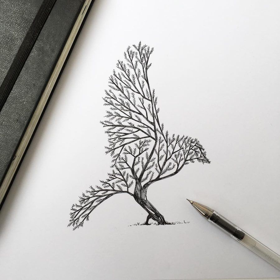 Dessins réalisés au stylo