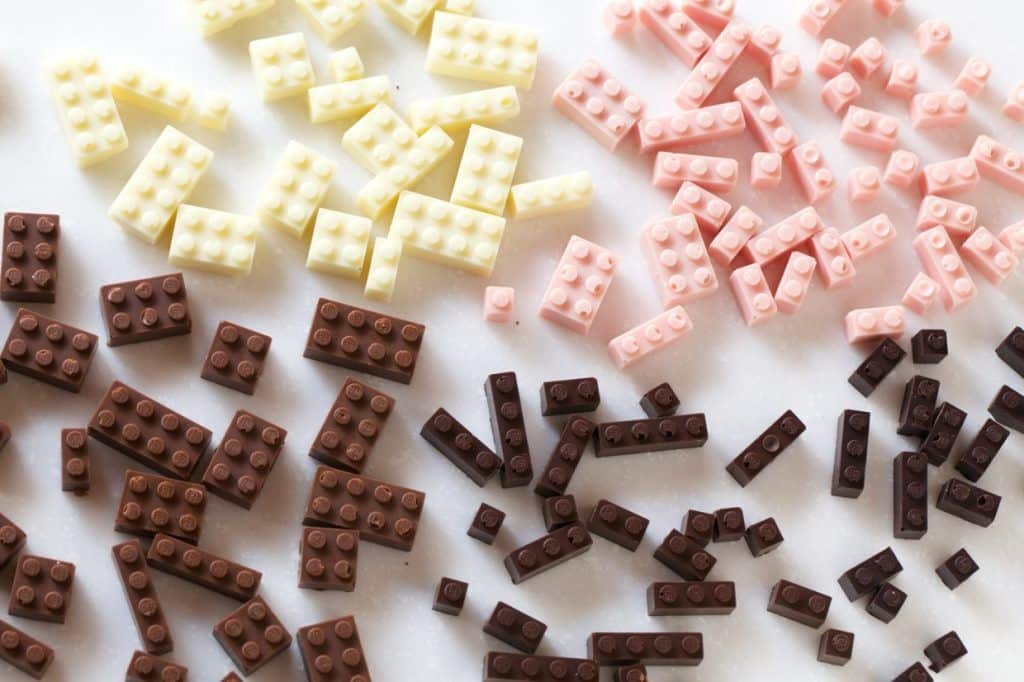 LEGO en chocolat