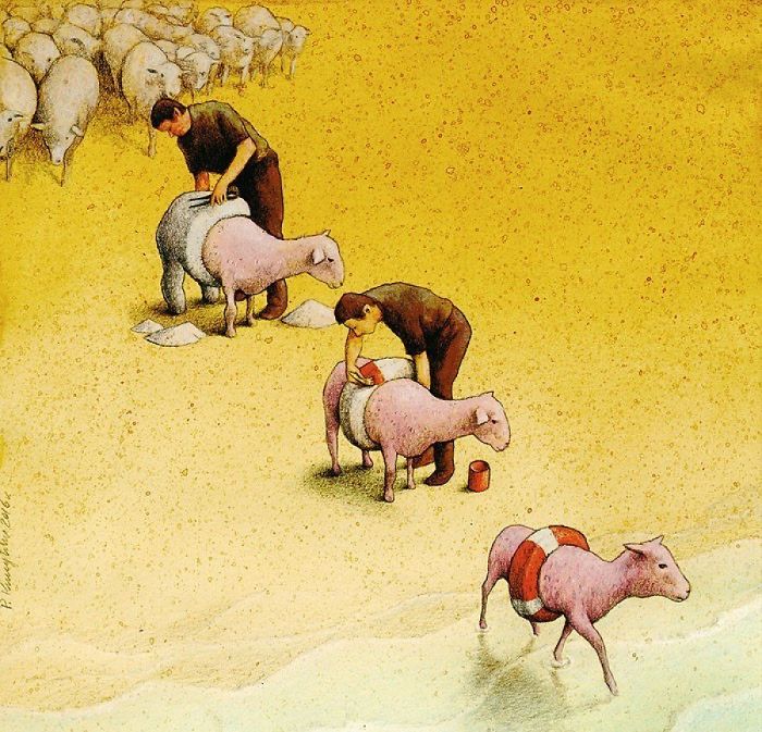 Illustrations satiriques-polonais-Pawel-Kuczynski