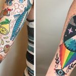 tatouages ​​Technicolor