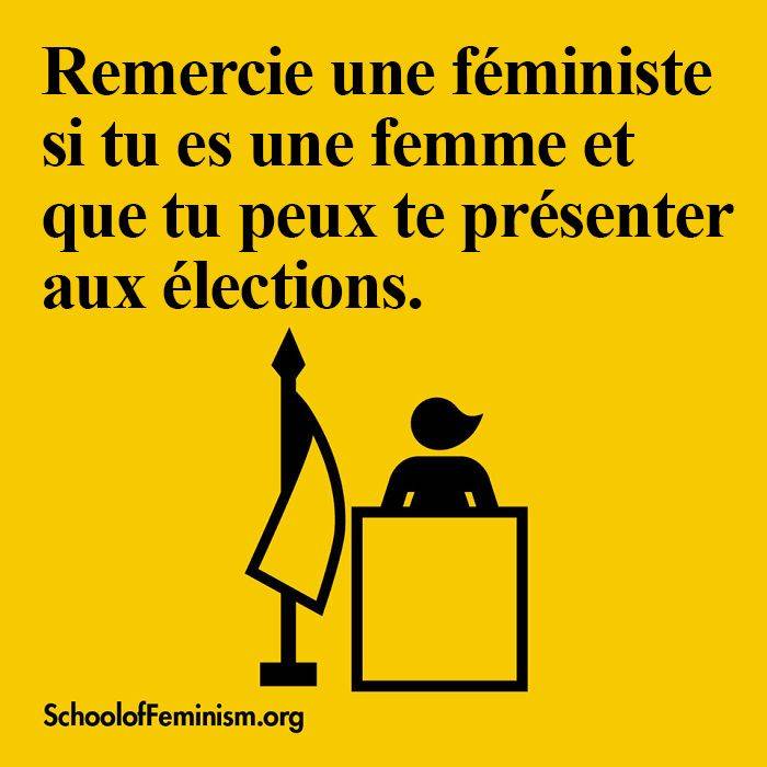 remercier une féministe