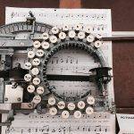 machine à écrire de la musique
