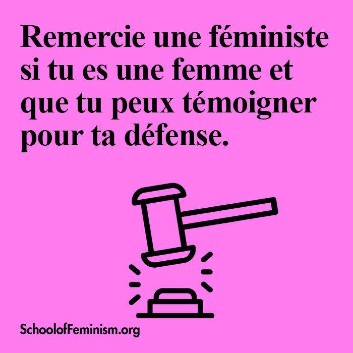 remercier une féministe