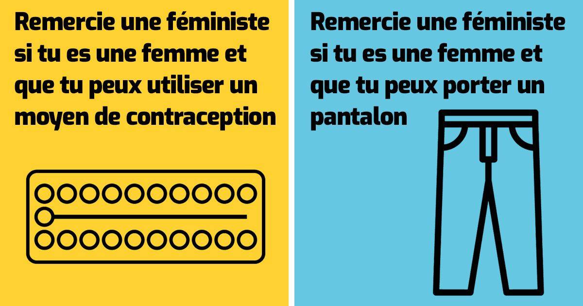 remercier une féministe