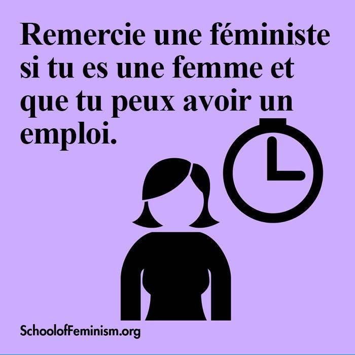 remercier une féministe