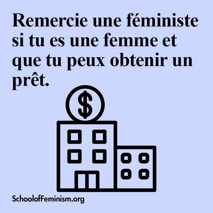 remercier une féministe