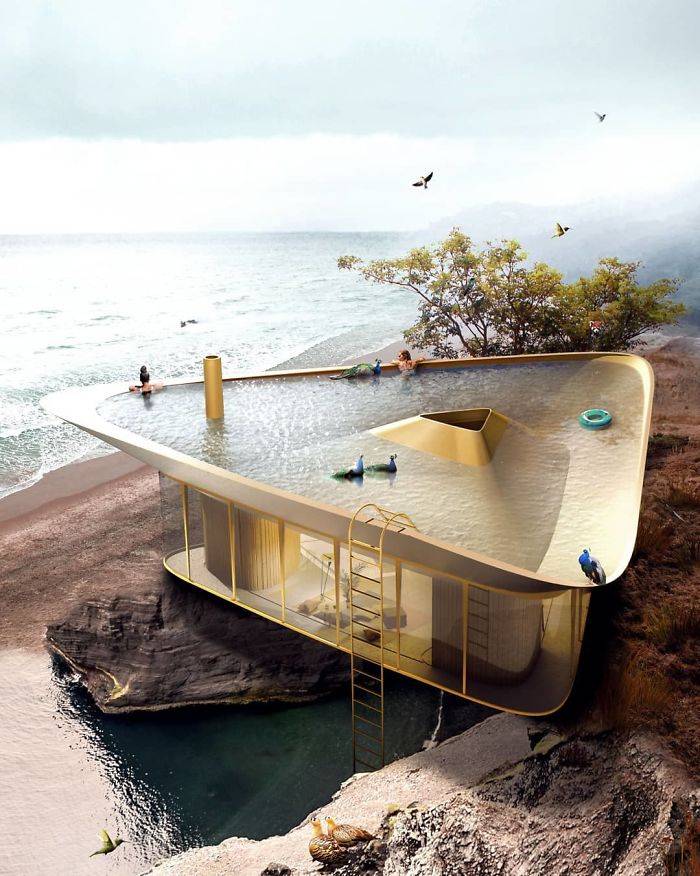 maison avec une piscine 