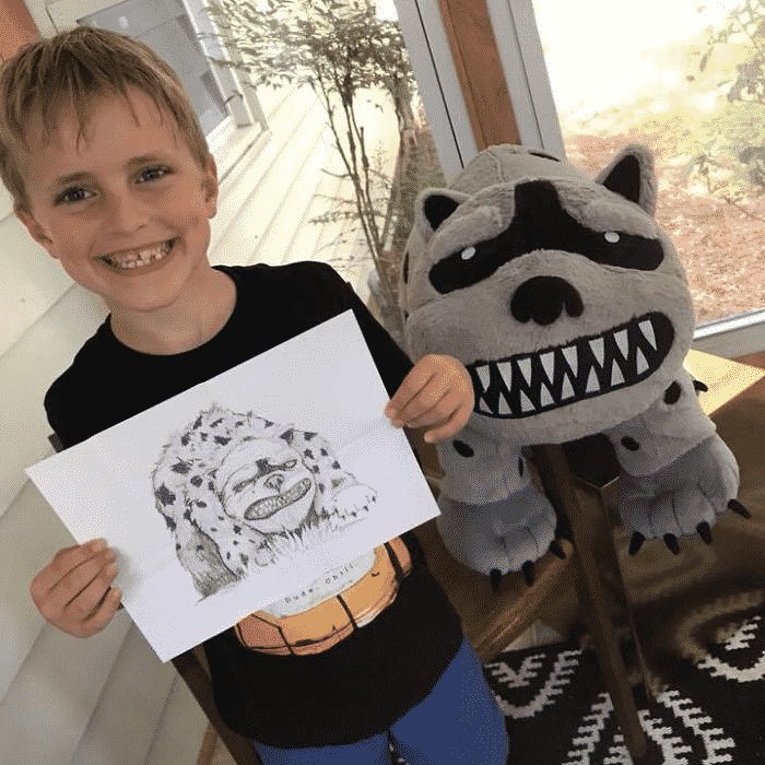 dessins d'enfants en peluches