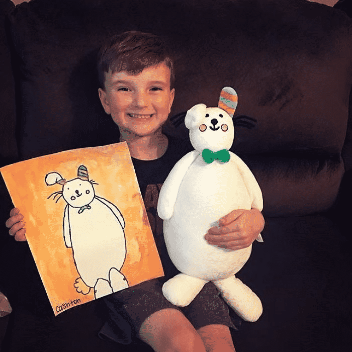 dessins d'enfants en peluches