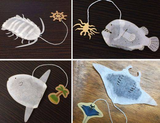 sachets de thé d'animaux