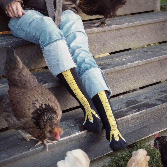 chaussettes pattes de poulet