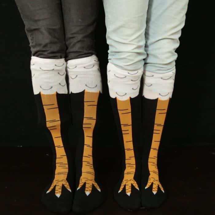 chaussettes pattes de poulet