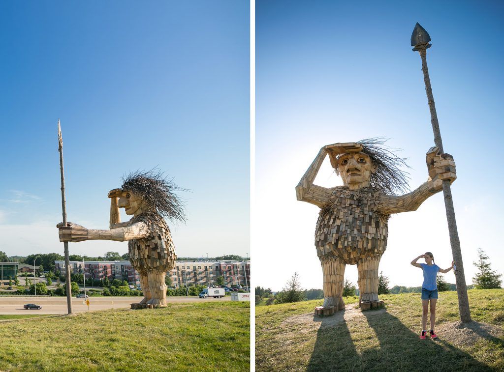 trolls en bois récupérés