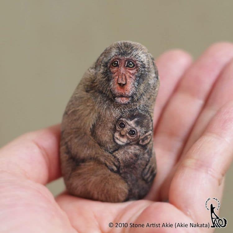 pierres ordinaires en adorables animaux