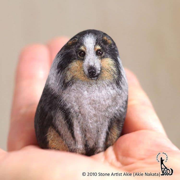 pierres ordinaires en adorables animaux