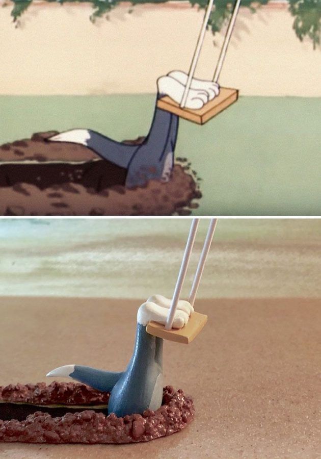 Tom et Jerry sculptures