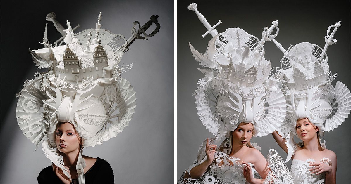 perruques en papier