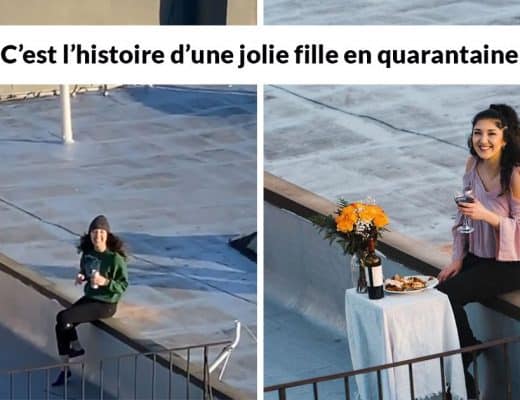 fille danser sur un toit