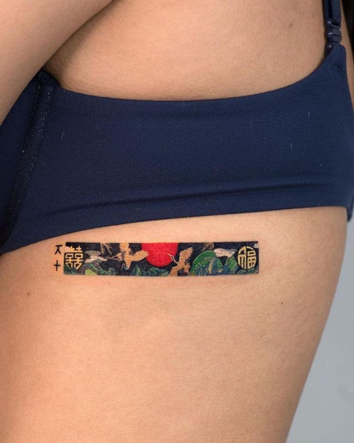 tatouages ​​rectangulaires 