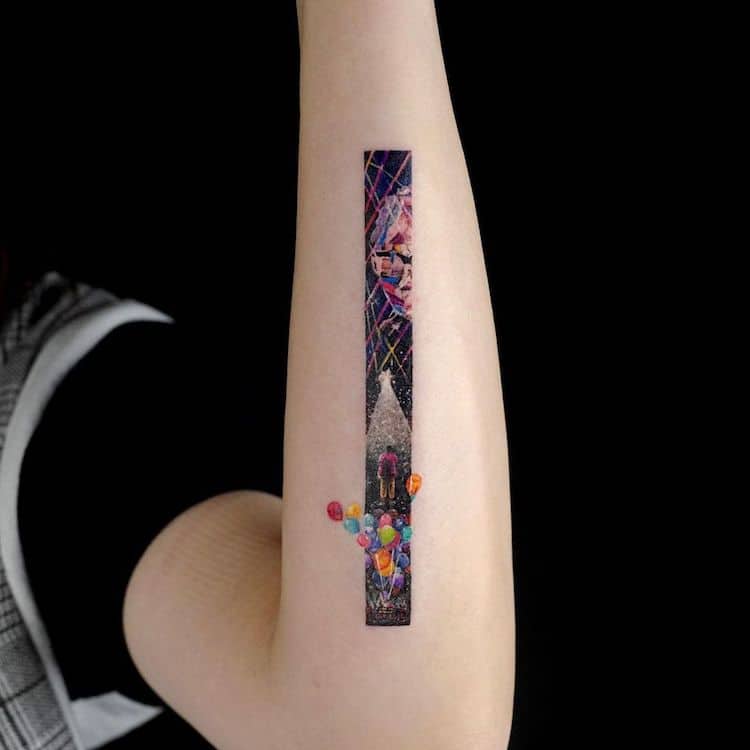 tatouages ​​rectangulaires