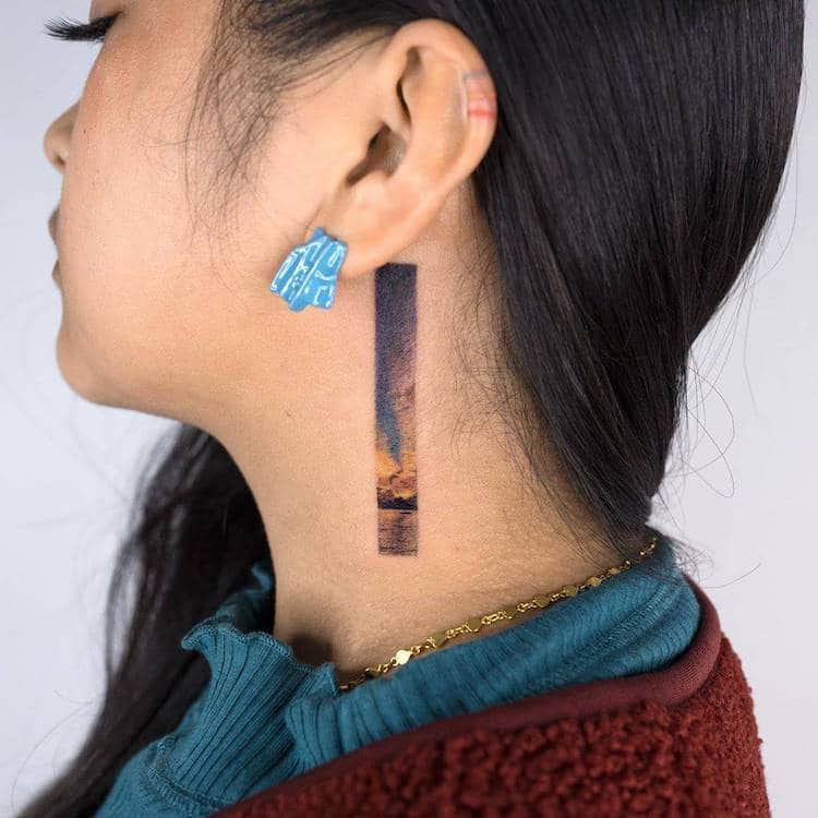 tatouages ​​rectangulaires 