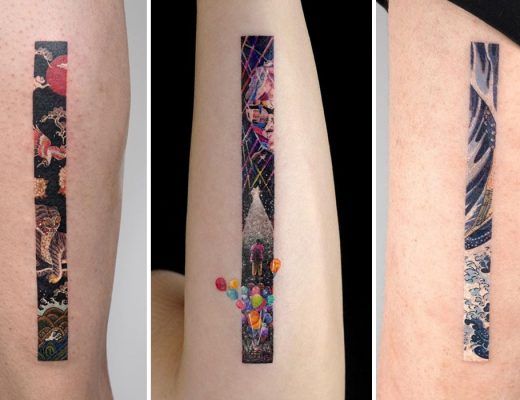 tatouages rectangulaires