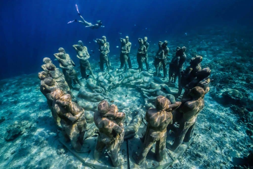 sculpture sous-marine 