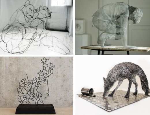 sculptures en fil