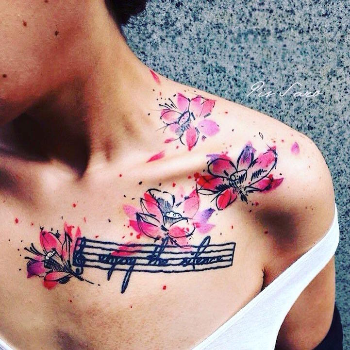 tatouages floraux