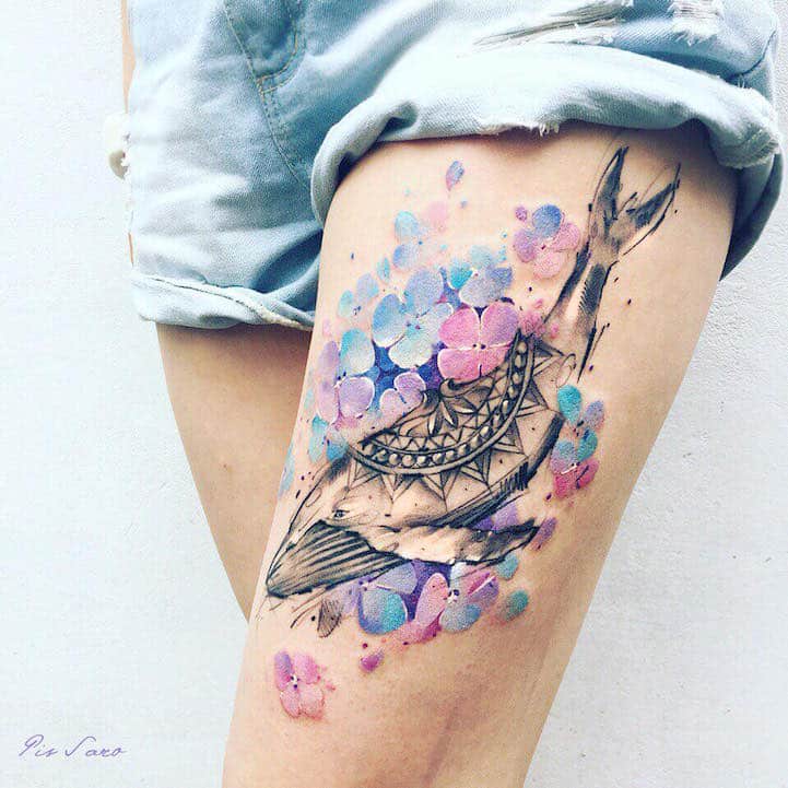 tatouages floraux