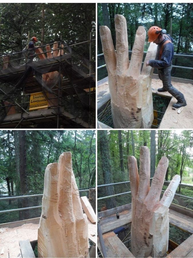 sculpter un arbre mort 