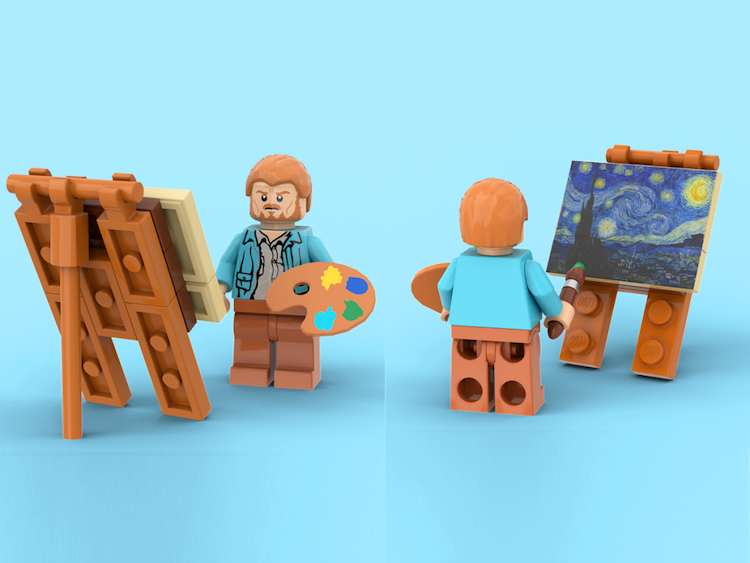 Vincent van Gogh LEGO 3D