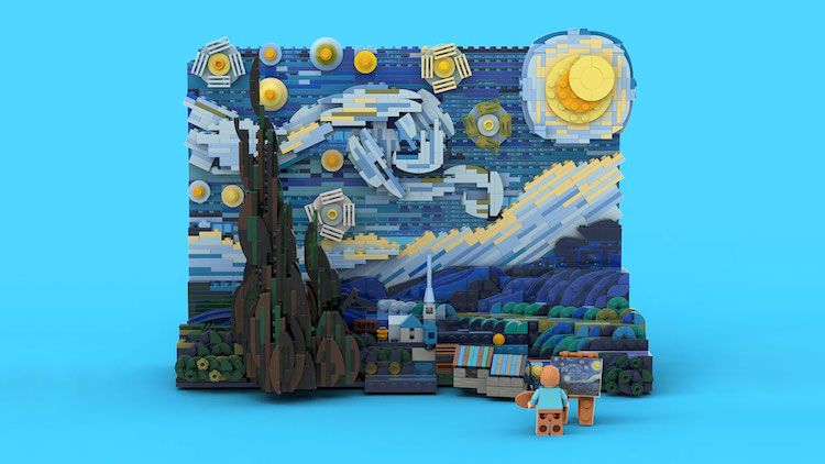 Vincent van Gogh LEGO 3D