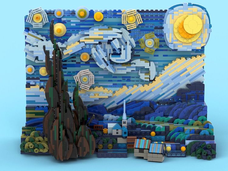 Vincent van Gogh LEGO 3D