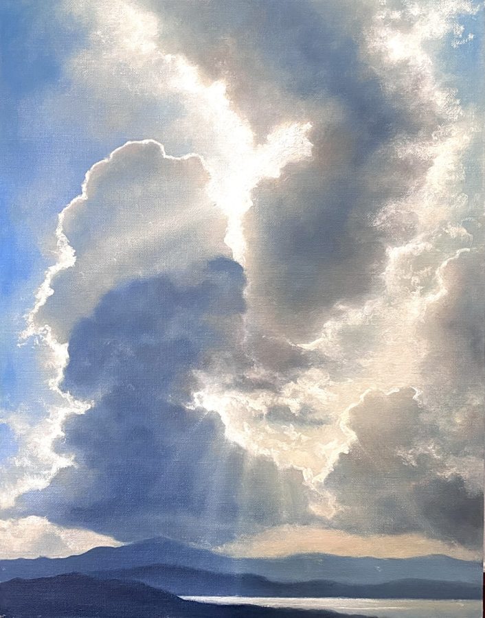 Ces magnifiques peintures à l'huile capturent la beauté des ciels nuageux — free download