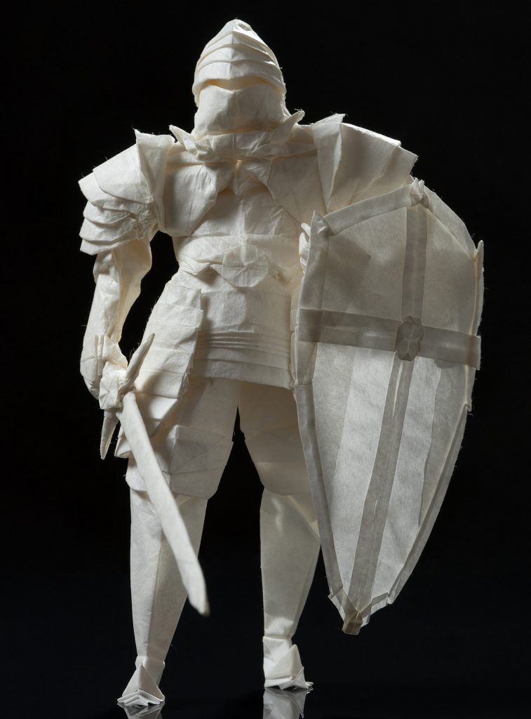 Un chevalier en origami 